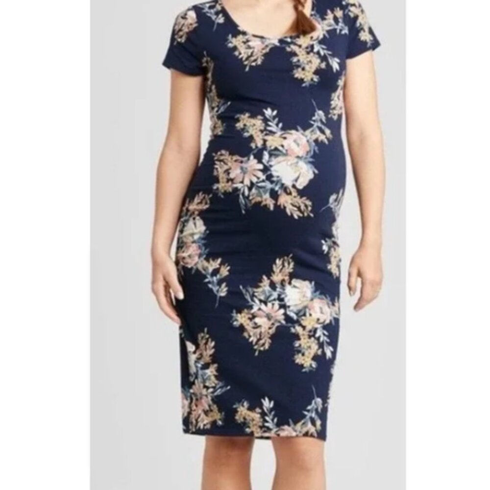 Ingrid & Isabel Maternity Floral Knit Dress Size XXL